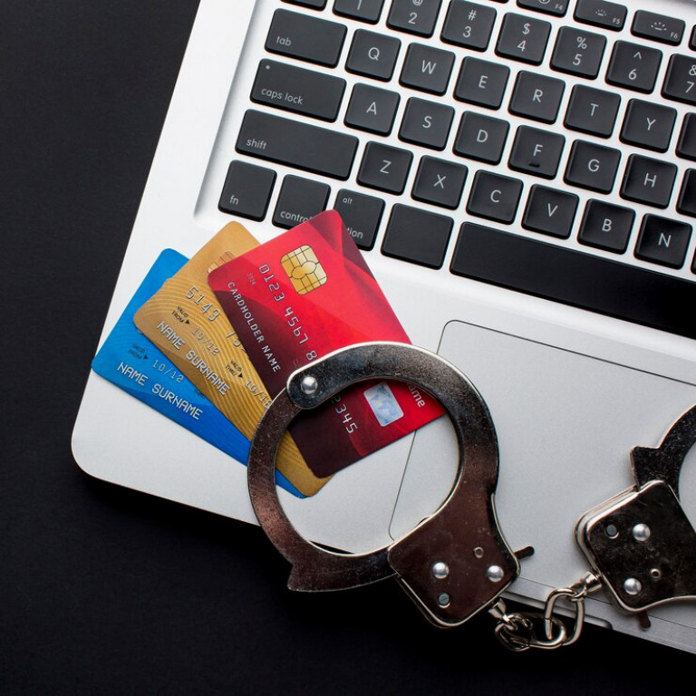 top-view-laptop-with-credit-cards-handcuffs_23-2148578097